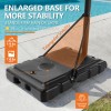 NEWBULG Adjustable Height Portable Basketball Hoop Stand Backboard Goal System
