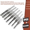 kimllier 7Pcs Square Hole Drill Bit, Stainless Steel Sharp Durable