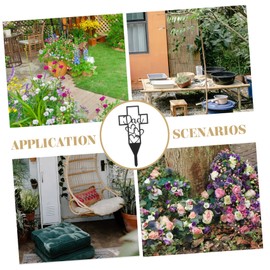 Levemolo Creative Cemetery Stake for Dad Dual Heart Memorial Marker Decorative for Grave Lightweight and Easy to Insert for Remembrance Gardens and Cemeteries