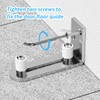 CCJH Adjustable Floor Guide, Sliding Door, Wall/Door, Floor Guide, Stainless