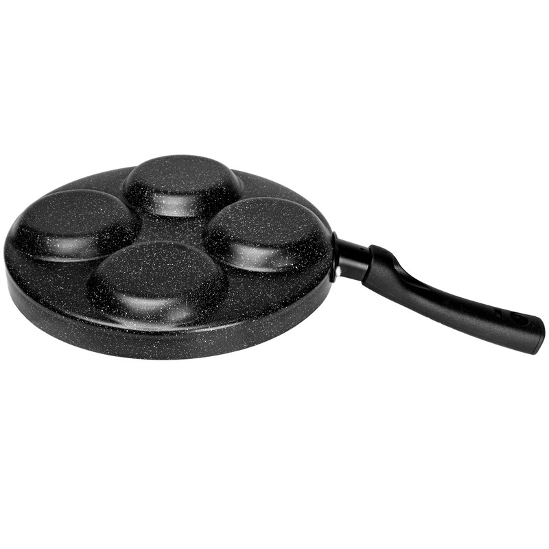 MyLifeUNIT Egg Frying Pan, 4-Cup Nonstick Fried Egg Pan, Aluminum