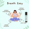 Breath easy 100% Pure Blended Essential oils Roll on convenient