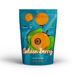 Tamarin Fruits® Dried Fruit Snacks | All-Natural, No Added Sugar, No Preservatives | Healthy Natural Snacks for Kids and Adults | Vegan, Non-GMO, Gluten Free - Golden Berry - (Pack of 6)