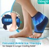 NEWGO Ankle Ice Pack Wrap for Swelling, Flexible Gel Ice