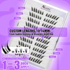 No Glue Needed Lashes,Lash Clusters Kit, DIY Cluster Eyelash Extensions