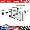 Anti-Theft License Plate Screws Fastener Kit - Rustproof Black Screws,