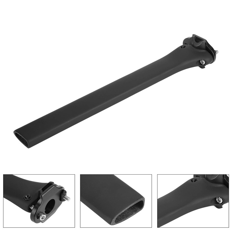 Carbon Fiber Bike Seatpost Replacement Straight Bike Saddle Post Adjustable