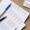 120PCS Gold Cross Paper Clips Bulk, Cross Paper Clips for