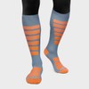 SIROKO - Aoraki Slide Snow Socks, Grey / mandarin