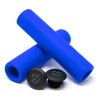 Puños Para Bicicleta Mtb Silicon Hunter Xc3 Color Azul