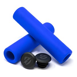 Puños Para Bicicleta Mtb Silicon Hunter Xc3 Color Azul