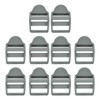 SUIKIHUM 10 Pack Plastic Ladder Slider, 1-1/4 Inch(32mm) Backpack Buckle