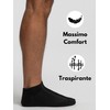 POMPEA Men's Cotton Ankle Socks, Black, 47-49 (Pack of 3)