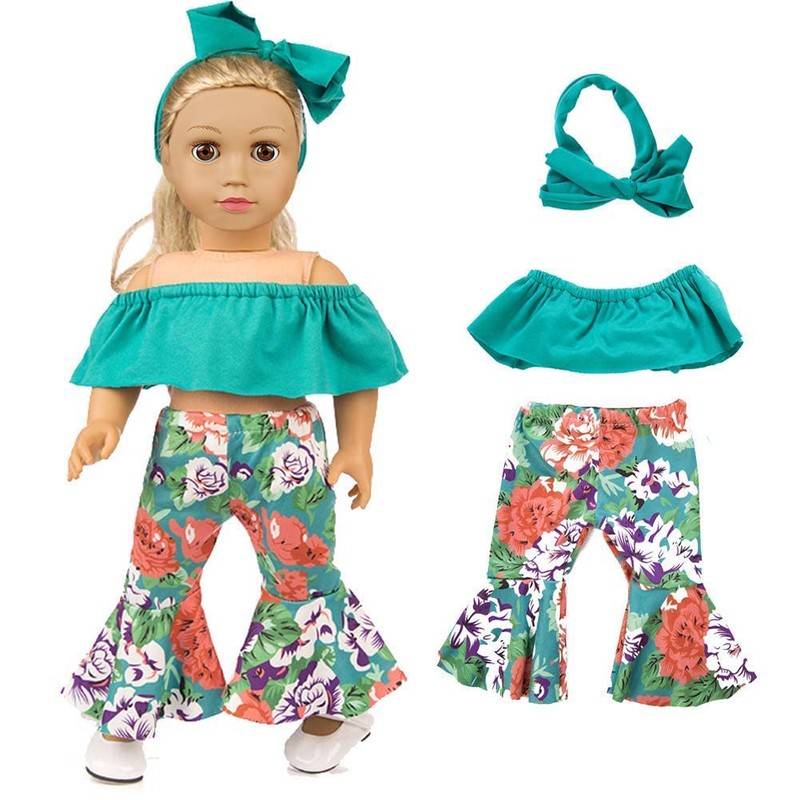 ZQDOLL 19 pcs American Doll Clothes Gift for 18 inch