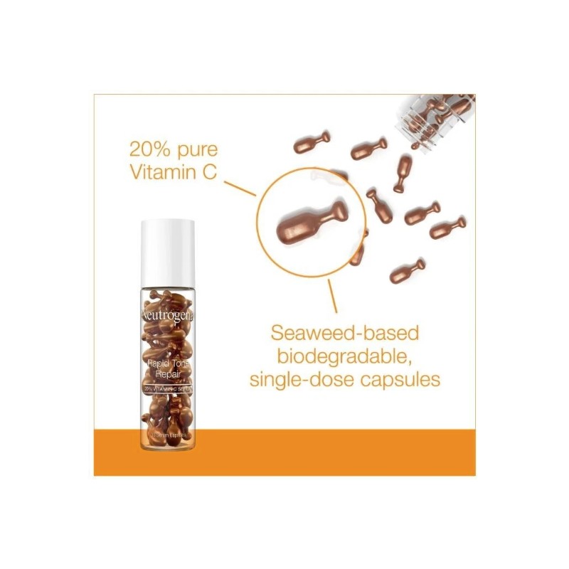Neutrogena Rapid Tone Repair 20% Vitamin C Serum Capsules 30