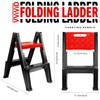 VViViD Folding Ladder 330 pounds High Stability 2 Step Heavy