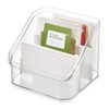 InterDesign Crisp Divided Organizer, Clear/Matte White