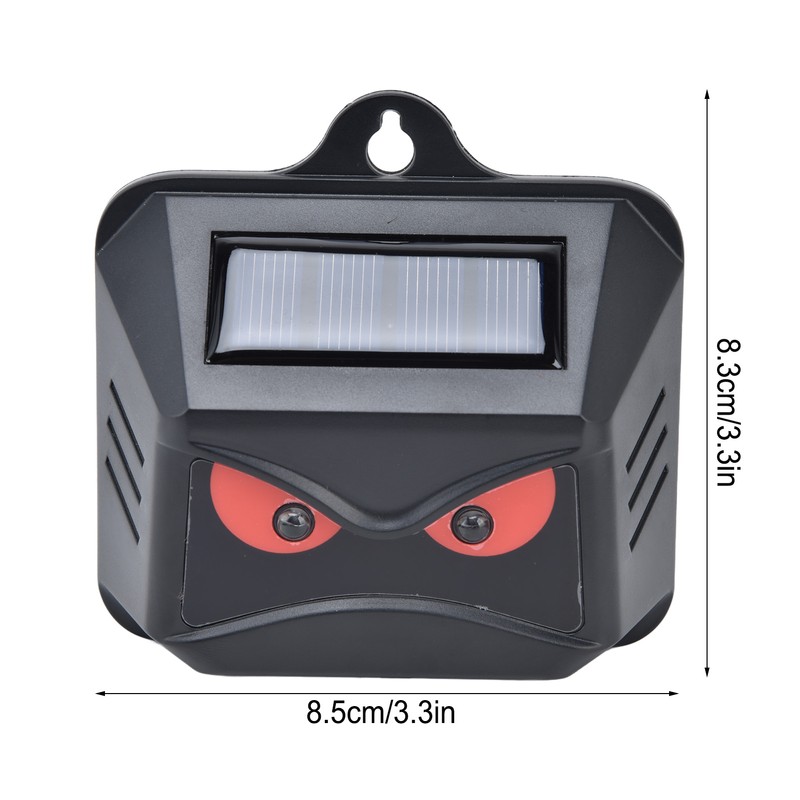 2pcs Animal Repeller Red LED Strobe Lights Waterproof Design Solar