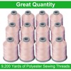 Simthread All Purposes Sewing Thread, 12 Spools Size 40D/2 Polyester