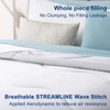 MEELUS Lightweight Comforter Cooling White, All Season Duvet Insert Breathable