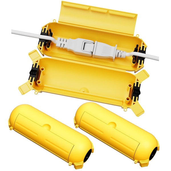 RESTMO Set of 3 Outdoor Waterproof Outlet Cover Extension Cord