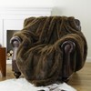 BATTILO HOME Luxury Fluffy Olive Green Faux Fur Throw Blanket,