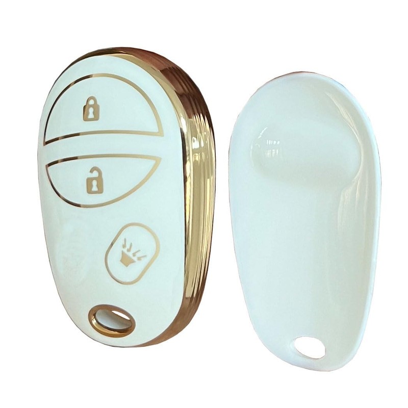 Rilnaewn Soft TPU for Toyota Key Fob Shell Fits for