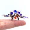 Sansukjai Stegosaurus Tiny Micro Figurines Hand Blown Glass Art Animals