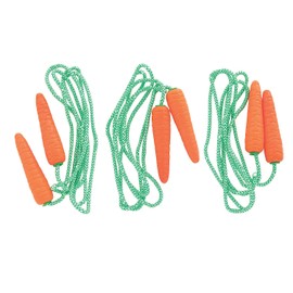 Easter Carrot Jump Ropes - Toys - 12 Pieces
