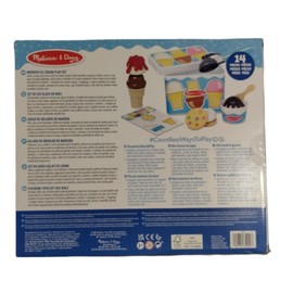 Melissa & Doug Ice Cream Wooden Play Set, 14 Pieces