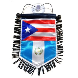 Puerto Guatemala Rican flag for Car Accessories Home Wall Window Decoration Banner (Solo PR G)