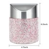 KEYPOWER Bling Rhinestone Mini Trash Can Tiny Waste Can with