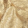sourcing map Champagne Sequin Fabric, by The Yard, 1 Yard