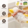 Mis.Moon Pack of 10 Kitchen Sponge Cleaning Sponge, Double-Sided Microfibre