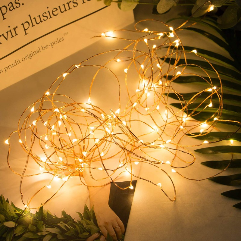 Fairy Lights Plug in, 100Ft 300LED Waterproof Firefly Lights on