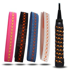 Double Layer Hollow Racket Overgrip, Super Absorbent Skid Resist Absorb Sweat Grip Tape, Handles Protection for Tennis Badminton Racquetball Squash Baseball