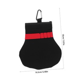 Gatuida Golf Tee Organizer Pouch with Hook Portable Golf Ball Accessories Storage Bag Compact Versatile Storage for Tees Gloves and Tools for Men and Women