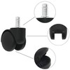 5 PCS Office Chair Caster Wheels,11mm Standard Size Chair Casters