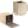 BTSKY PU Leather Household Office Cube Tissue Paper Holder Box