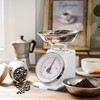 MARLIZ Small Retro Kitchen Scale 4.4Lb/2Kg with 2 Bowls White