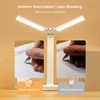 LED Desk Lamp Double Head Folding Brightness Adjustable Eye Caring