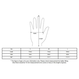 TDR Kids Youth Bike Gloves Children Motorcycle Full Finger Gloves for MX Motorbike Motocross BMX MTB Sport Outdoor (Red, M)