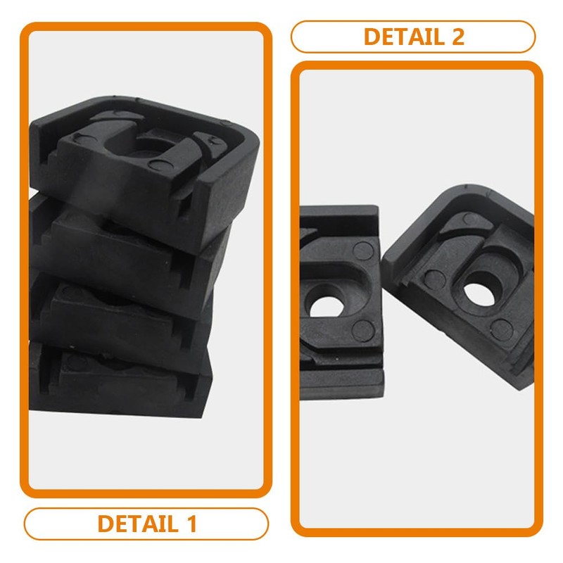 OUNONA Air Conditioner Outdoor Unit Anti-Vibration Rubber Pads Vibration Noise