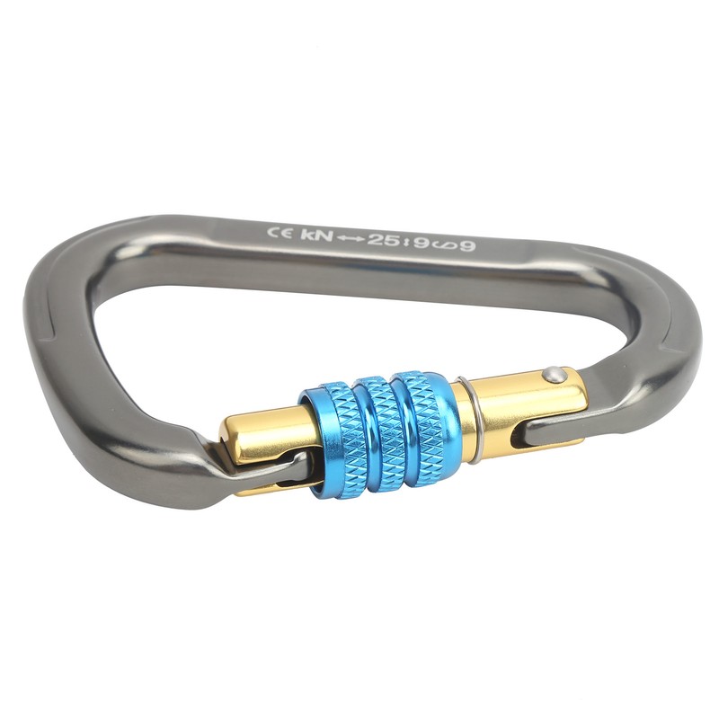 XINDA Climbing Carabiner Safety Buckle Quick Hanging D‑Type Screw Main