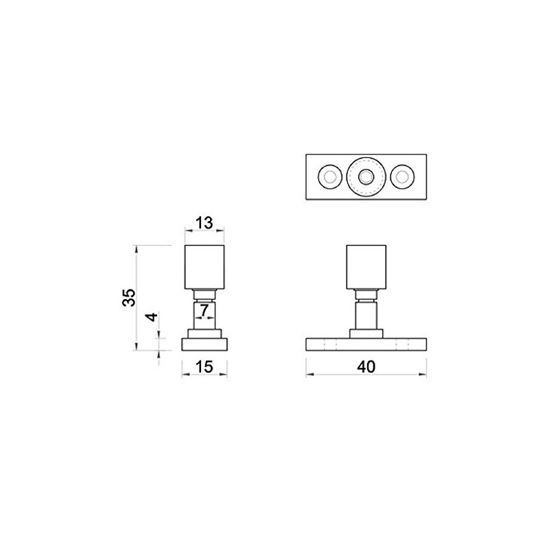 Carlisle Brass Locking Casement Stay Locking Pin with Key (Polished