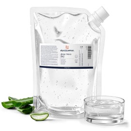 Naissance Aloe Vera Gel (No. 707) - 870 g - Pure, Natural, Vegan for Hair, Face, Skin, Eyes, Feet, Nails, Body, Cosmetics - Refill Pack, Nourishing, Dogs, Massage