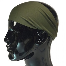 Seamless Quick-Dry Sports Headband for Badminton, Yoga, Running & Outdoor Activities (Sweat-Proof, Free Size) Size/Khaki 15ea