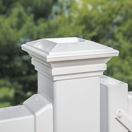 Barrette Outdoor Living 4"x4" Contemporary Post Top, White