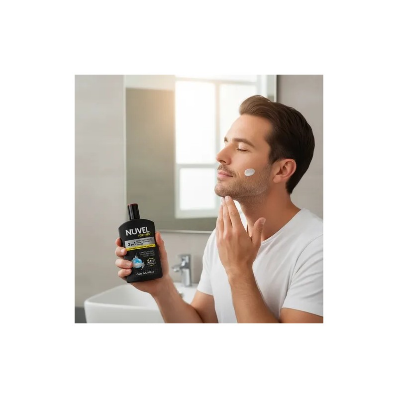 Nuvel For Men Crema Corporal Humectante Para Hombre Con Aloe