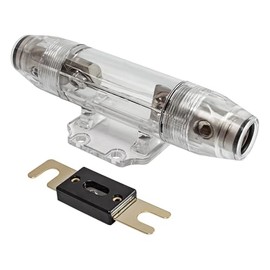 tomzz Audio 5800-033 ANL Fuse Holder Satin Nickel for Cables up to 50 mm² with 80A ANL Fuse